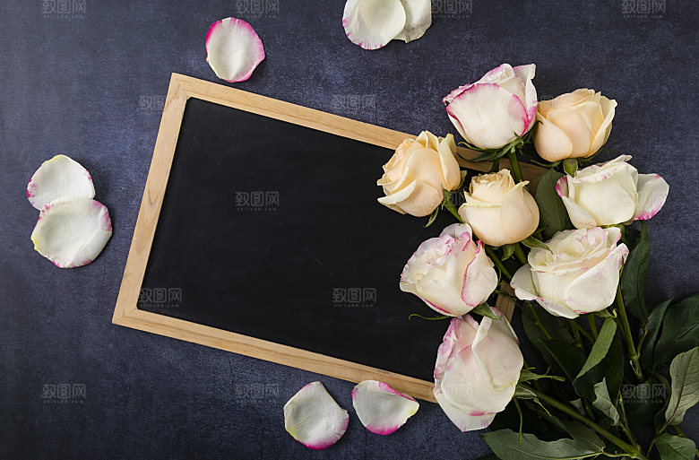 高清图库玫瑰花图片 红白粉紫玫瑰花束素材