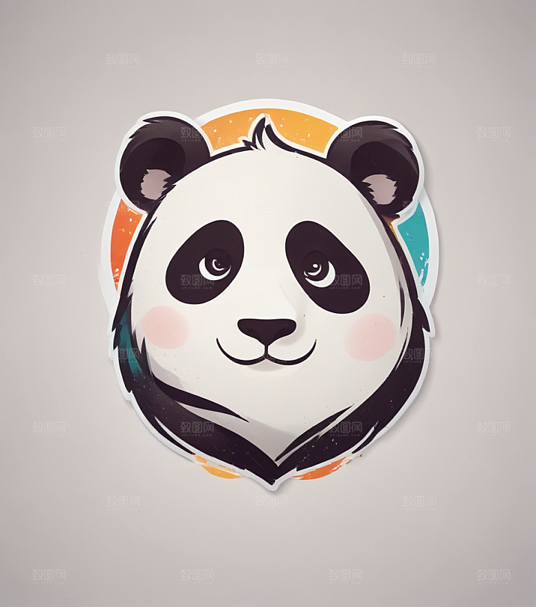 可爱卡通熊猫图片