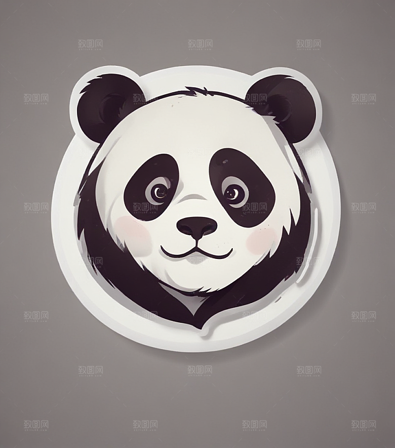 可爱卡通熊猫图片