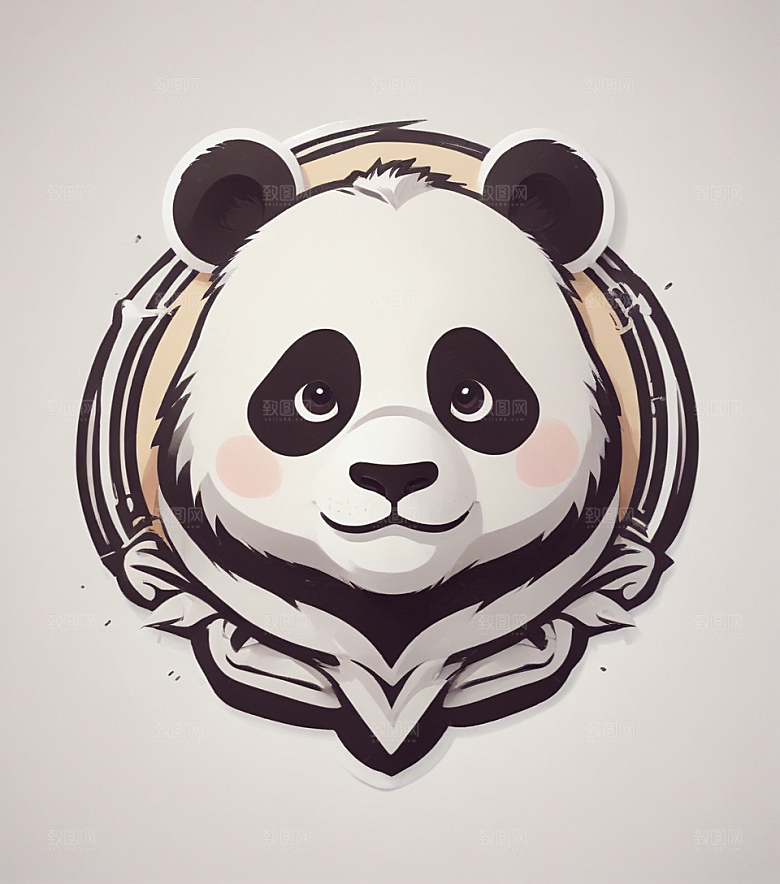 可爱卡通熊猫图片