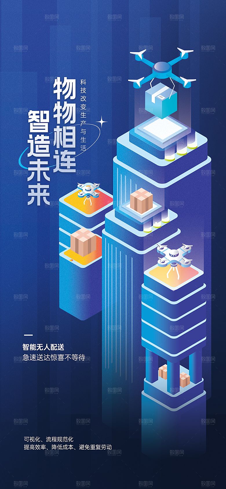 科技智能互联网炫酷海报