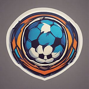 足球插画风格图标
