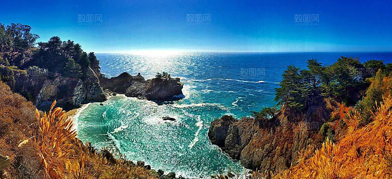高清海景海滩沙滩海边大苏尔海洋壁纸