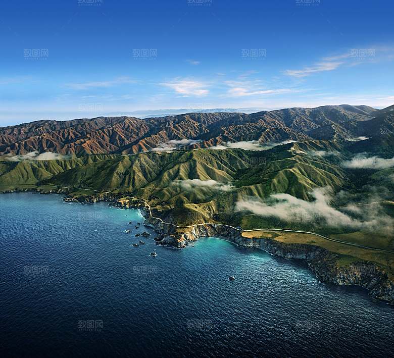高清海景海滩沙滩海边大苏尔海洋壁纸