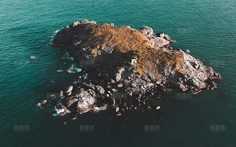 高清海景海滩沙滩海边大海蓝色海洋岛屿素材