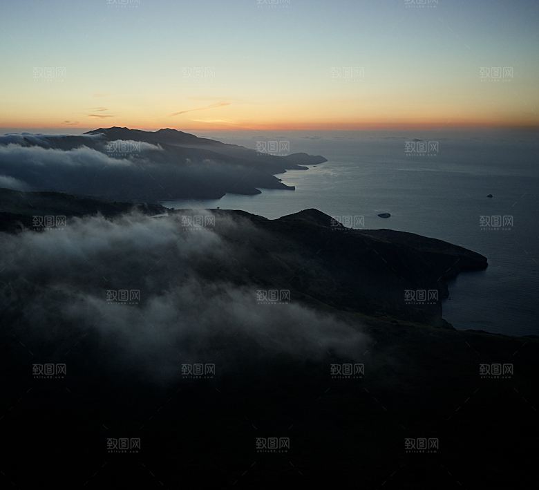高清海景海滩沙滩海边大海蓝色海洋岛屿素材