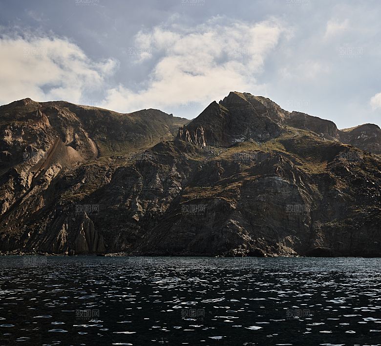 高清海景海滩沙滩海边大海蓝色海洋岛屿素材