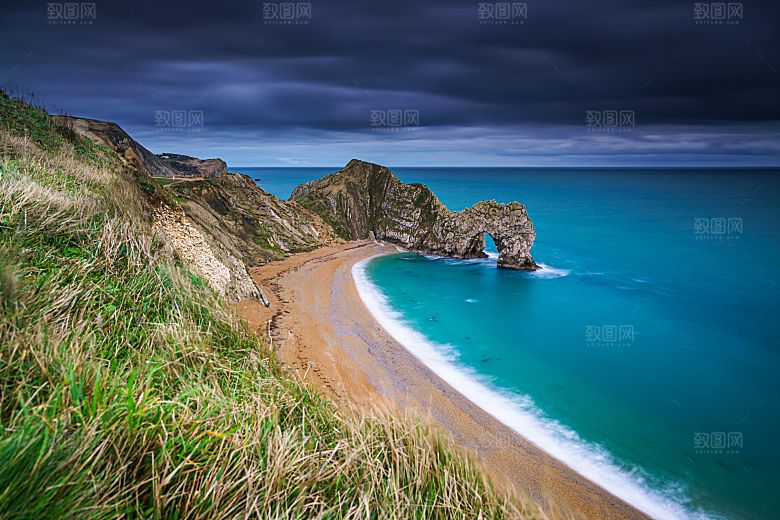 海景海滩沙滩海边大海蓝色海洋杜德尔门壁纸