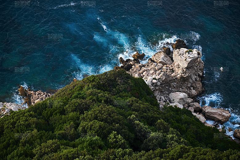 高清海景海滩沙滩海边大海蓝色海洋海岸