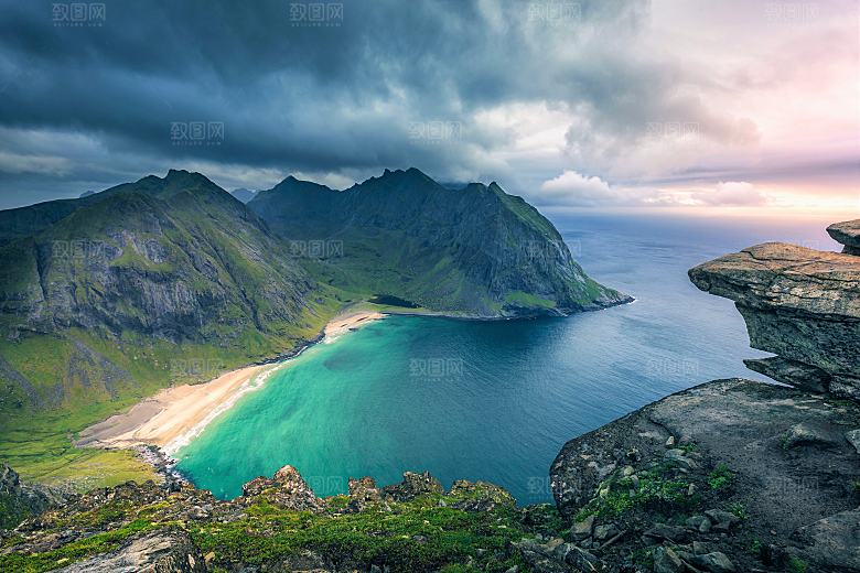 高清海景海滩沙滩海边大海蓝色海洋海岸