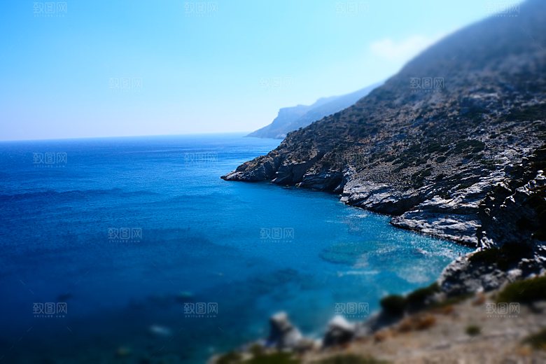 高清海景海滩沙滩海边大海蓝色海洋海岸