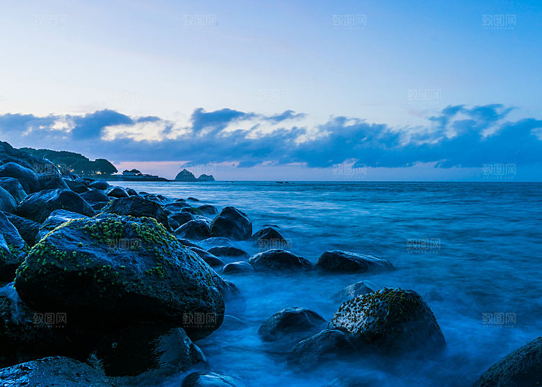高清海景海滩沙滩海边大海蓝色海洋海岸