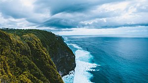 高清海景海滩沙滩海边大海蓝色海洋海岸素材