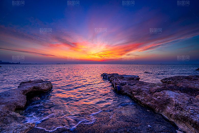 高清海景海滩沙滩海边大海蓝色海洋海岸壁纸