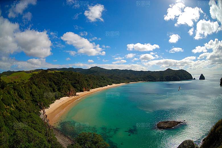 高清海景海滩沙滩海边大海蓝色海洋海岸素材
