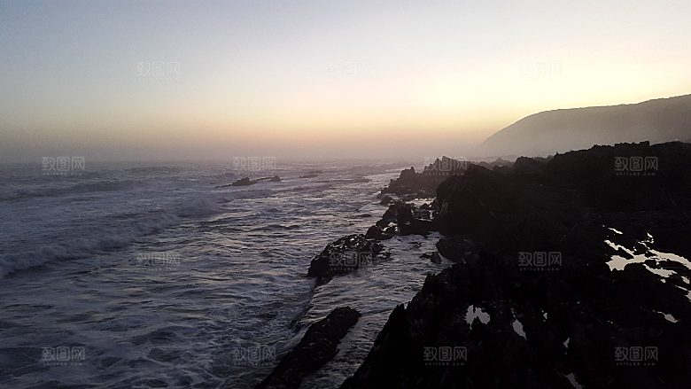 高清海景海滩沙滩海边大海蓝色海洋海岸