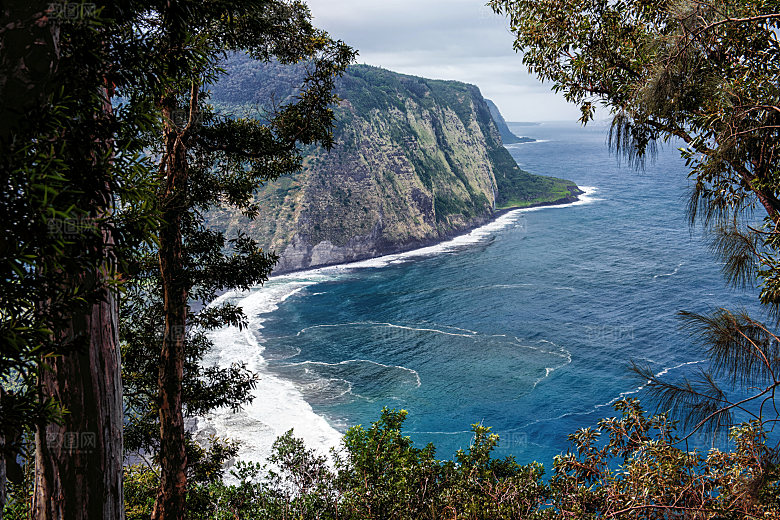 高清海景海滩沙滩海边大海蓝色海洋海岸