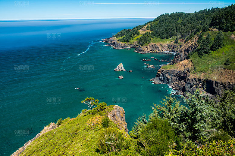 高清海景海滩沙滩海边大海蓝色海洋海岸素材