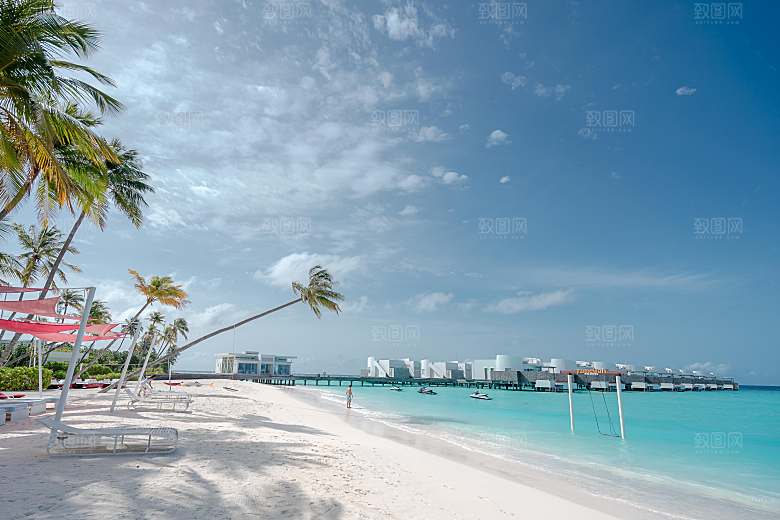 高清海景海滩沙滩海边大海蓝色海岸