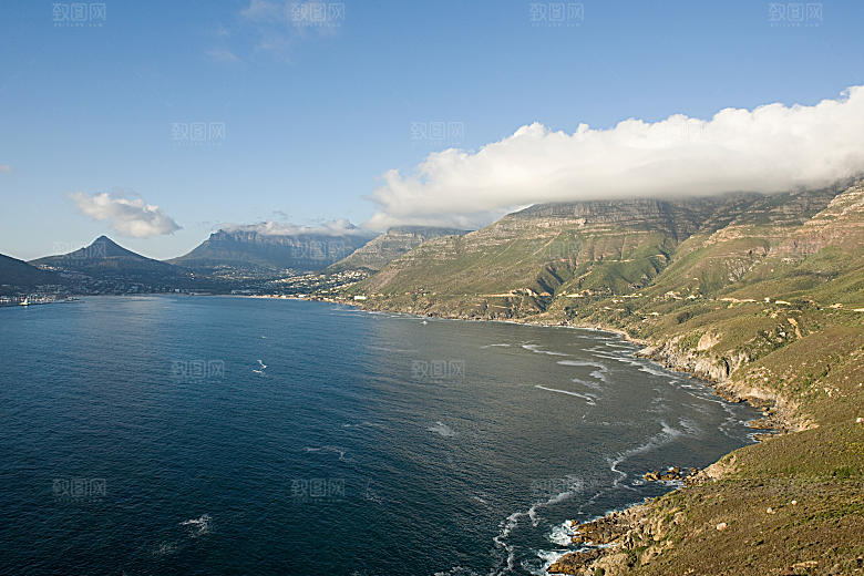 高清海景海滩沙滩海边大海蓝色海岸素材