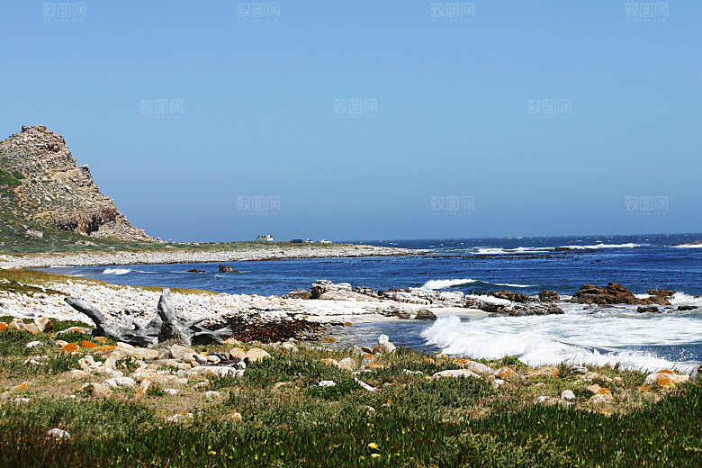 高清海景海滩沙滩海边大海蓝色海岸素材