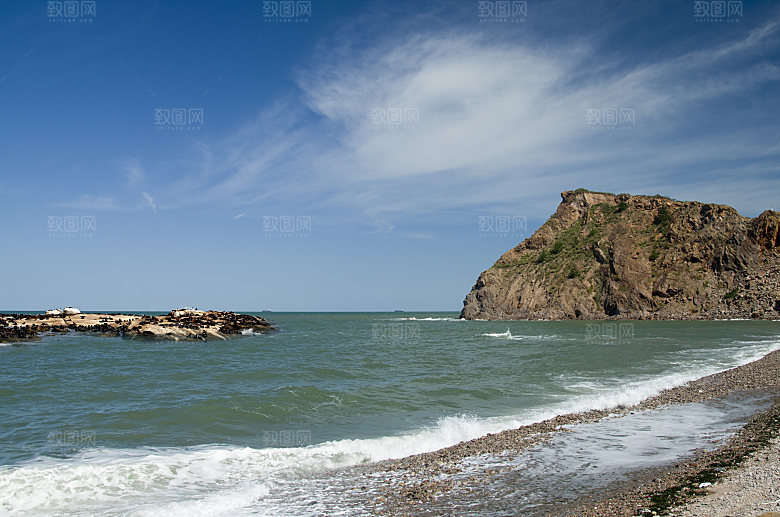 高清海景海滩沙滩海边大海蓝色海岸素材
