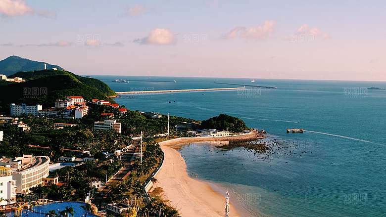 高清海景海滩沙滩海边大海蓝色海岸印尼素材