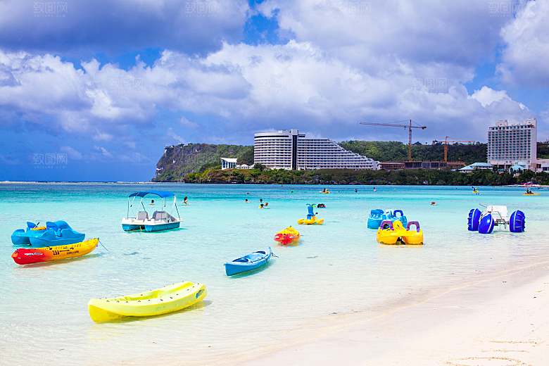 高清海景海滩沙滩海边大海蓝色海岸印尼