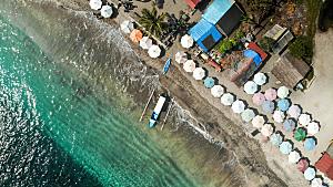 高清海景海滩沙滩海边大海蓝色海岸印尼图片