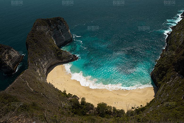 高清海景海滩沙滩海边大海蓝色海岸印尼图片