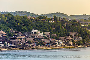 高清海景海滩沙滩海边大海蓝色海岸印尼图片