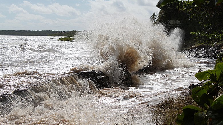 高清海景海滩沙滩海边大海蓝色海岸