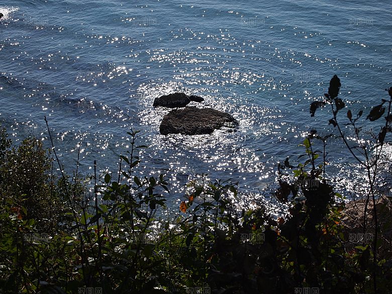高清海景海滩沙滩海边大海蓝色海岸