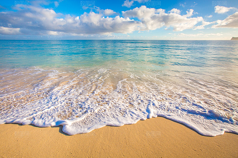 高清海景海滩沙滩海边大海蓝色海岸
