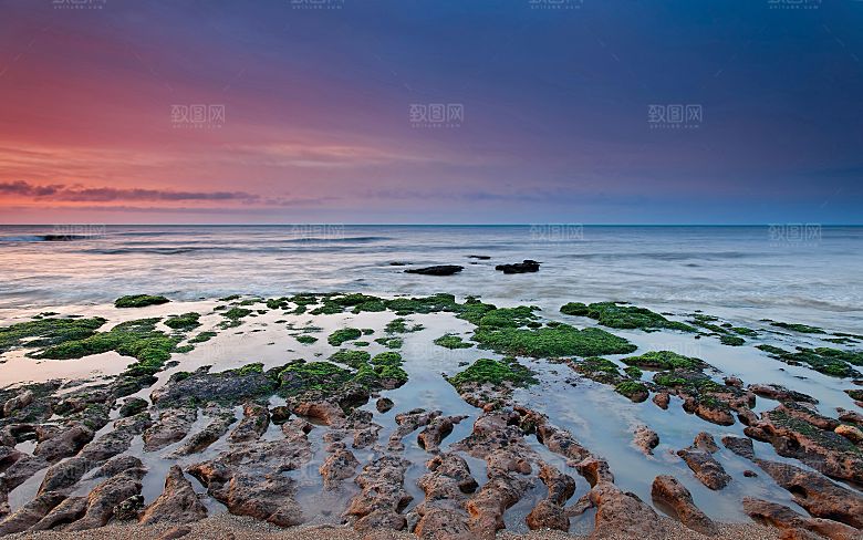 高清海景海滩沙滩海边大海蓝色海岸素材