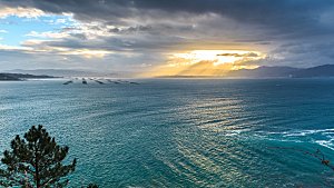 高清海景海滩沙滩海边大海蓝色海岸素材