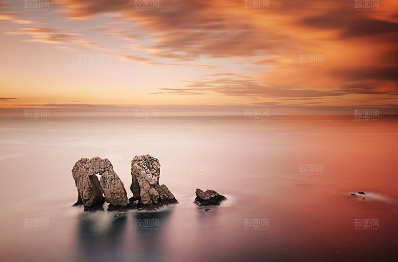 高清海景海滩沙滩海边大海蓝色海岸素材