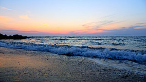 高清海景海滩沙滩海边大海蓝色海岸素材