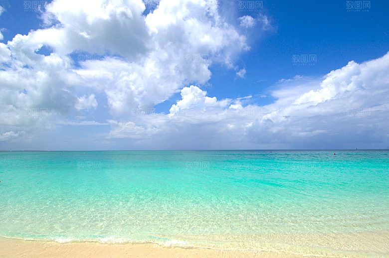 高清海景海滩沙滩海边大海蓝色海岸素材
