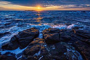 高清海景海滩沙滩海边大海蓝色海岸素材