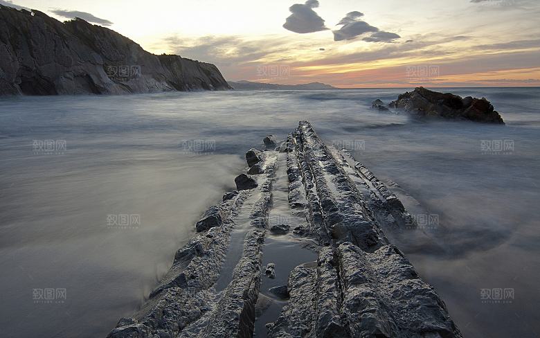 高清海景海滩沙滩海边大海蓝色海岸素材