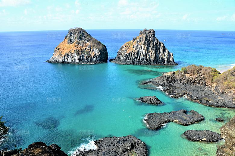 高清海景海滩沙滩海边大海蓝色海岸素材