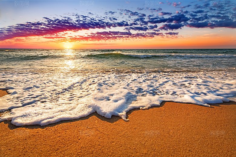 高清海景海滩沙滩海边大海蓝色海岸