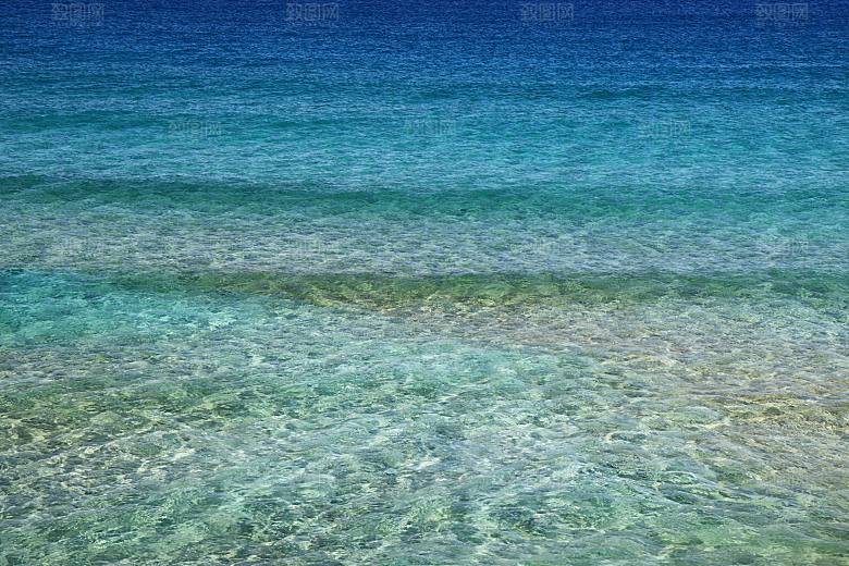 高清海景海滩沙滩海边大海蓝色海岸