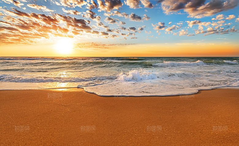 高清海景海滩沙滩海边大海蓝色海岸