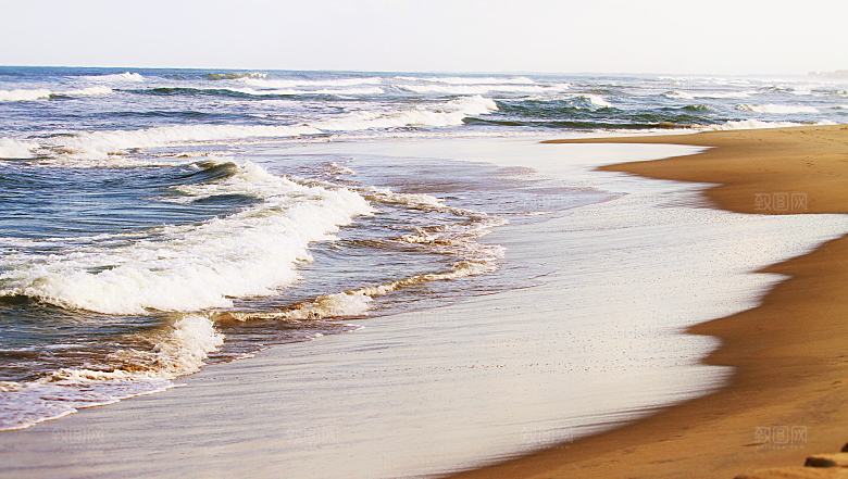 高清海景海滩沙滩海边大海蓝色海岸素材