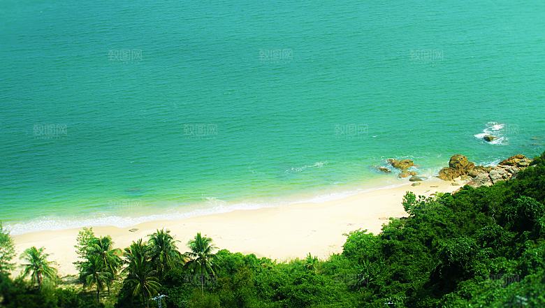 高清海景海滩沙滩海边大海蓝色海岸素材
