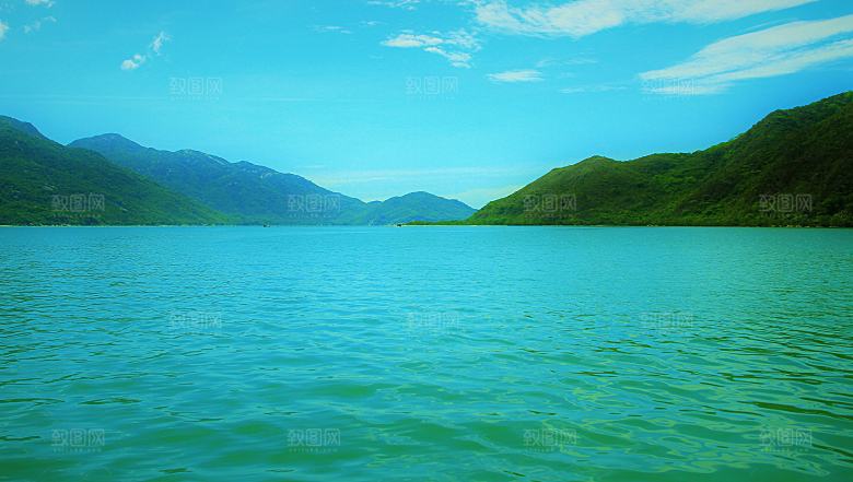 高清海景海滩沙滩海边大海蓝色海岸素材