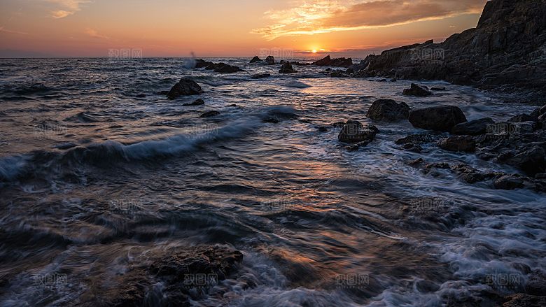 高清海景海滩沙滩海边大海蓝色海岸