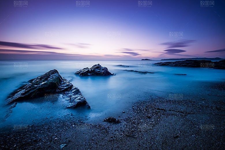 高清海景海滩沙滩海边大海蓝色海岸素材